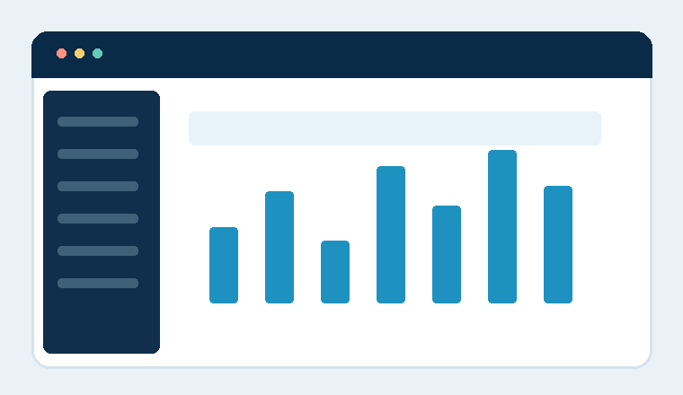 Retail analytics dashboard illustration